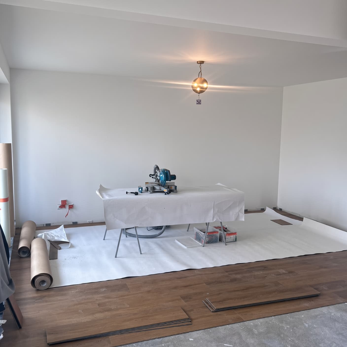 Espace de vie en cours de rénovation, Denderleeuw